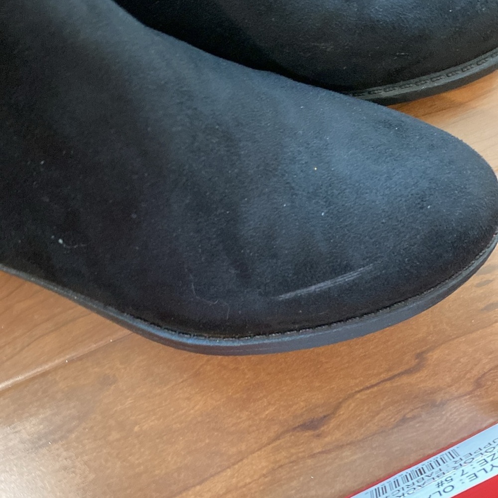 Rebel By Zigi Black Tall Winter Faux Leather Boots Sz 7.5 - Picture 6 of 8